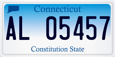 CT license plate AL05457
