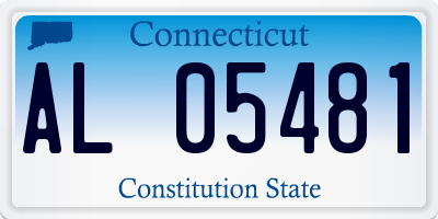CT license plate AL05481