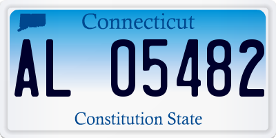 CT license plate AL05482