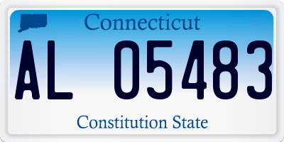 CT license plate AL05483