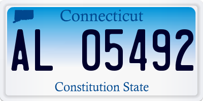 CT license plate AL05492