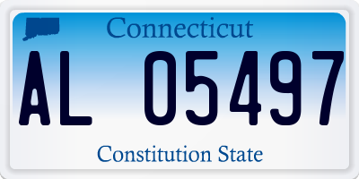CT license plate AL05497