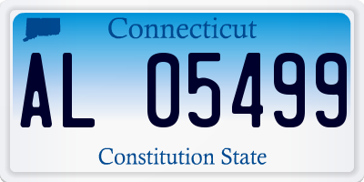 CT license plate AL05499