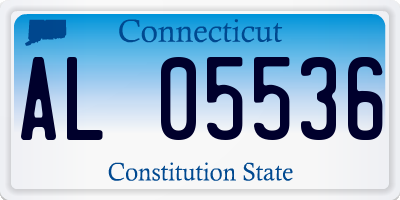 CT license plate AL05536
