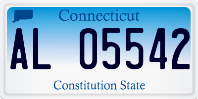CT license plate AL05542