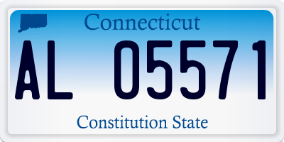 CT license plate AL05571