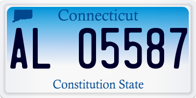 CT license plate AL05587