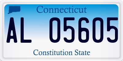 CT license plate AL05605
