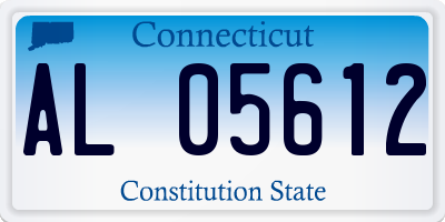 CT license plate AL05612