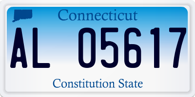 CT license plate AL05617