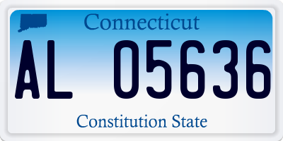 CT license plate AL05636