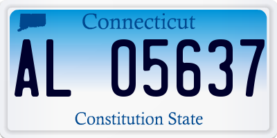 CT license plate AL05637