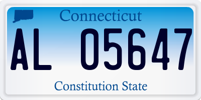 CT license plate AL05647