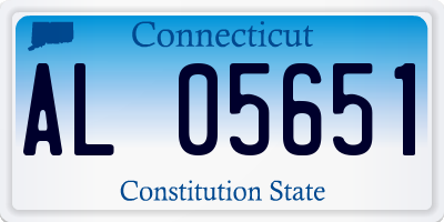 CT license plate AL05651