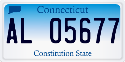 CT license plate AL05677