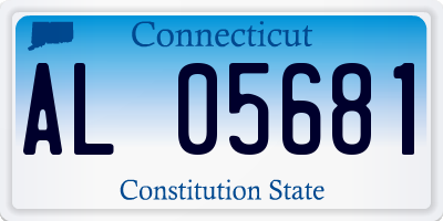 CT license plate AL05681