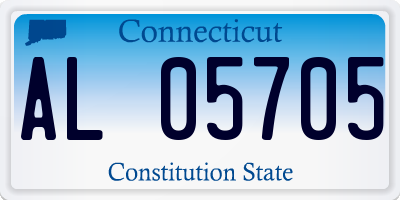 CT license plate AL05705