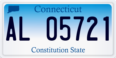 CT license plate AL05721