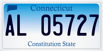 CT license plate AL05727