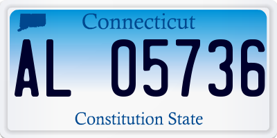 CT license plate AL05736