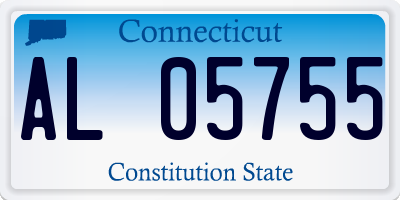 CT license plate AL05755
