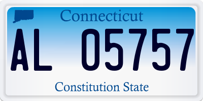 CT license plate AL05757
