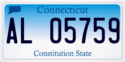 CT license plate AL05759