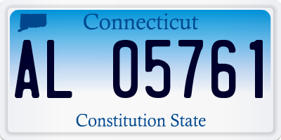 CT license plate AL05761