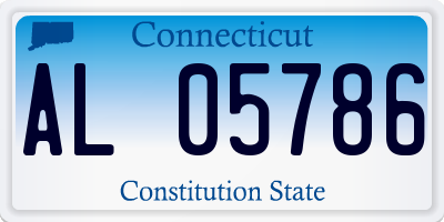 CT license plate AL05786