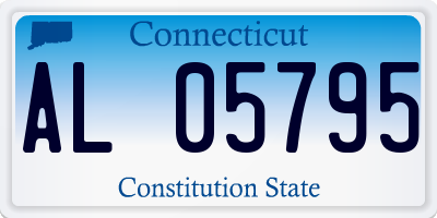 CT license plate AL05795