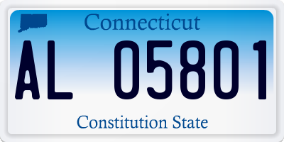 CT license plate AL05801