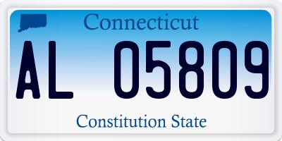 CT license plate AL05809