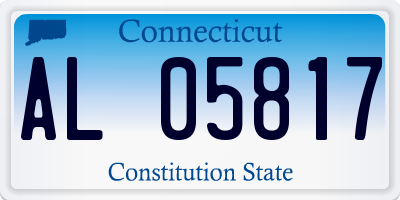 CT license plate AL05817