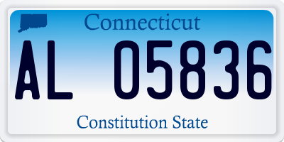 CT license plate AL05836