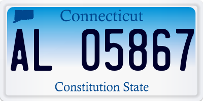 CT license plate AL05867