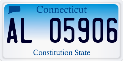 CT license plate AL05906
