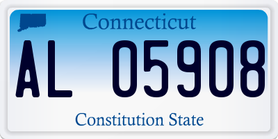 CT license plate AL05908