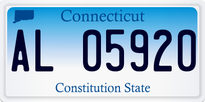 CT license plate AL05920