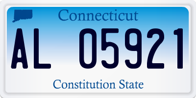 CT license plate AL05921