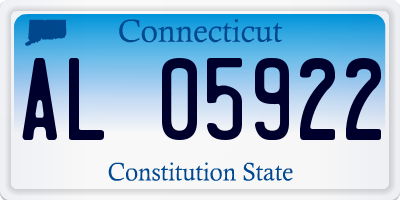 CT license plate AL05922