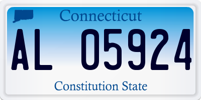 CT license plate AL05924