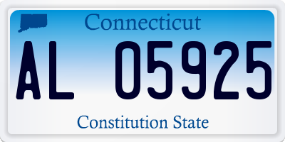 CT license plate AL05925