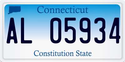 CT license plate AL05934