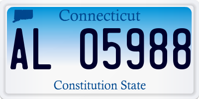 CT license plate AL05988