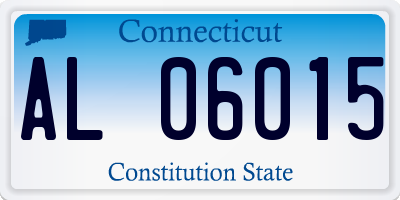 CT license plate AL06015