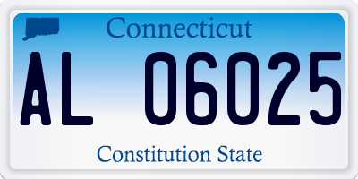 CT license plate AL06025