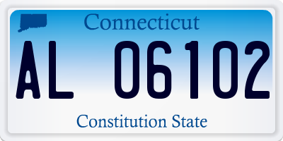 CT license plate AL06102
