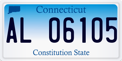 CT license plate AL06105