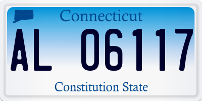 CT license plate AL06117