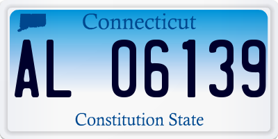 CT license plate AL06139